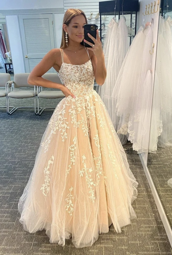 Stylish lace long A line ball gown prom dress formal dress   cg18120