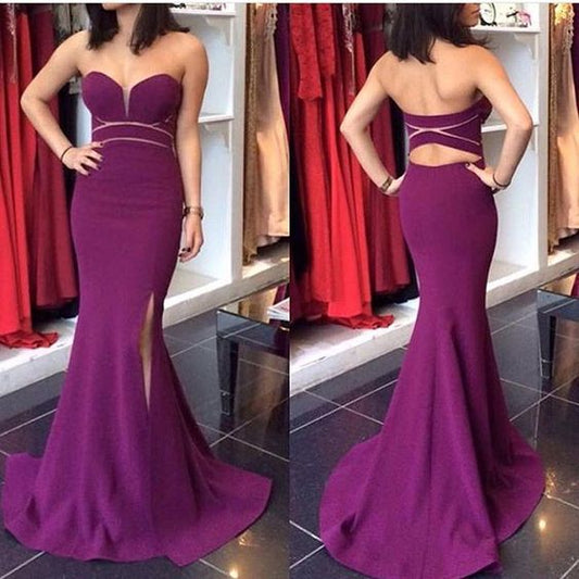 Sweetheart Mermaid Prom Dress, Formal Gown Cut Out Back   cg18228