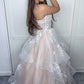Stylish v neck lace long prom dress evening dress   cg18454