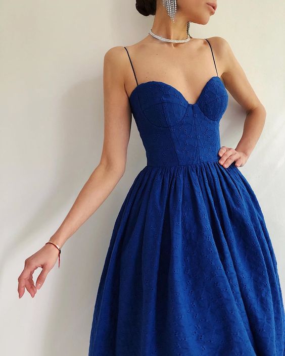 A line blue long evening dress  Prom Dress    cg18520