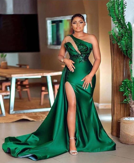 Mermaid green Long Prom Dress   cg18597