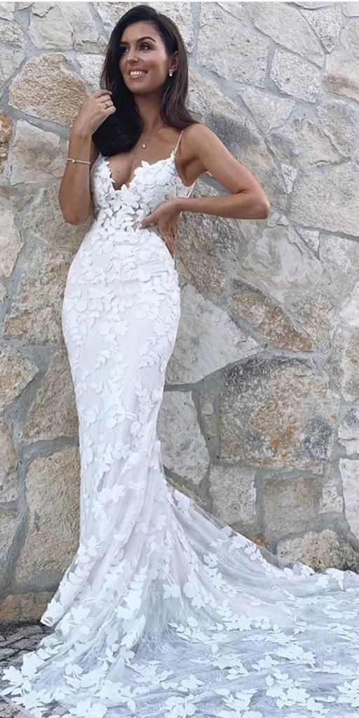 Trumpet Fancy & Romantic Lace Prom Dress   cg18607