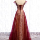 Beautiful Gradient Tulle Sweetheart A-Line Prom Dress, Charming Formal Gown   cg18858