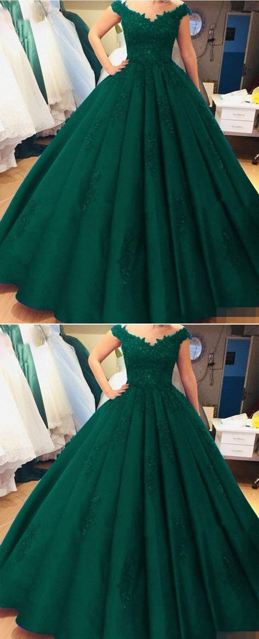 green prom dress      cg19105