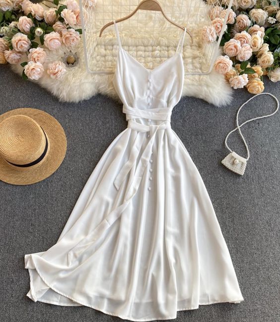 Cute A line chiffon dress fashion prom dress   cg19190