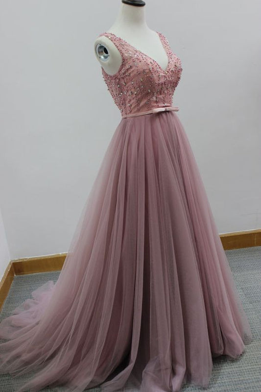 New Arrival V Neck Prom Dress,Backless Prom Dress,Sexy Evening Dress,Formal Evening Gown   cg19228