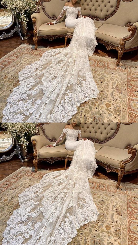 gorgeous lace wedding mermaid dress Prom Dress    cg19451