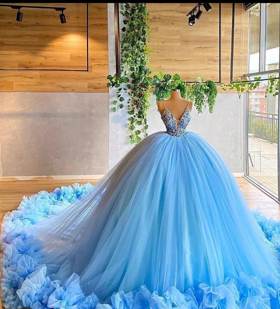 Elegant blue Ball Gown Quinceanera prom Dress For Sweet 16    cg19728