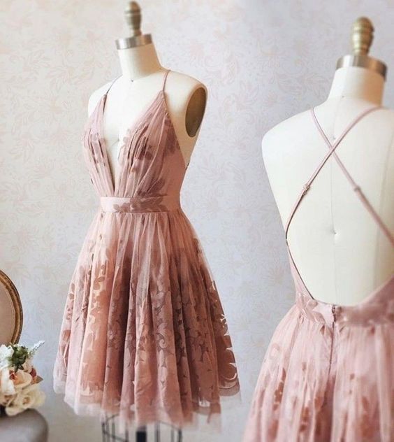 fashion pink short homecoming dresses, formal short dresses for teens, cheap a line hocodresses cg2001