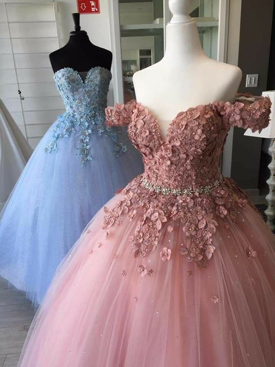 ball gown long prom dress, beading top formal party dress     cg20099