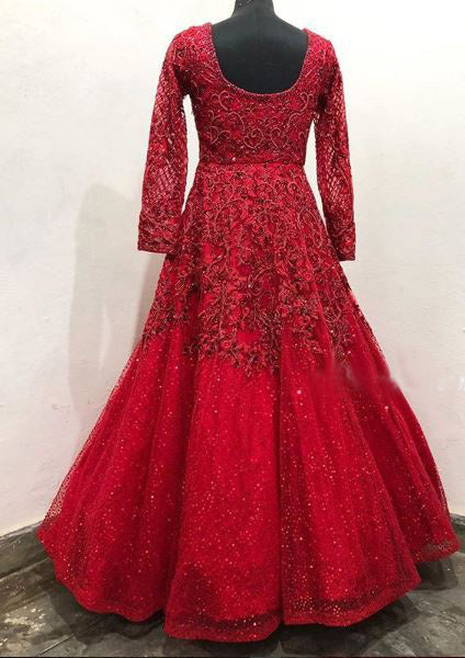 Stunning Embellished Designer Red Bridal Wedding ball gown prom dresses   cg20168