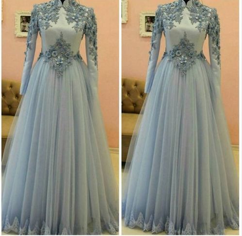 Charming Tulle Prom Dress, Long Sleeve Evening Dress, Formal Dress    cg20246