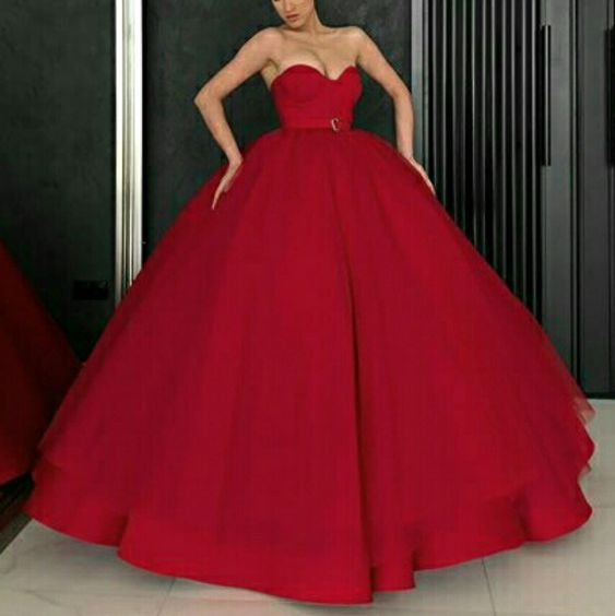 red ball gown Prom Dresses evening gown      cg20688