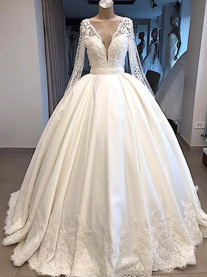 V Neck Backless illusion With Buttons Covered Plunging Dubai Arabic Bridal Gown prom dresses     cg21072