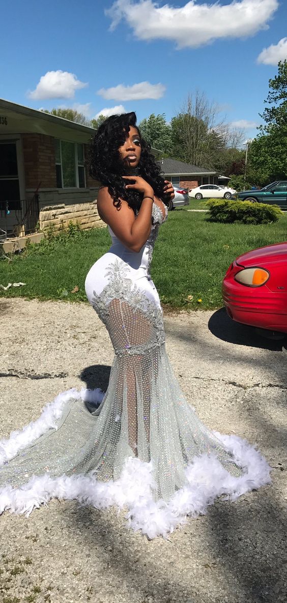 Sexy girls in prom sales dresses