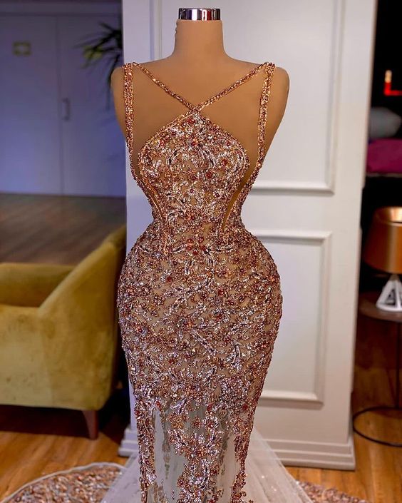 beaded Prom Dress, evening Dress    cg21223