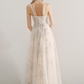 Ivory Sweetheart Straps Long Formal Dress, A-Line Ivory Tulle Evening Dress Prom Dress   cg21265