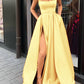 New burgundy spaghetti straps slit leg long prom dress   cg21351