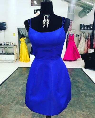 Short Homecoming Dresses,Royal Blue Homecoming Dresses cg2137