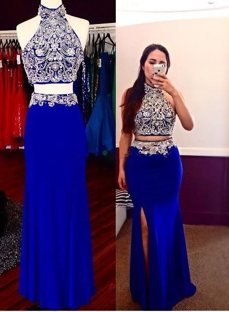 Two Pieces Beaded Prom Dresses    cg21392
