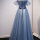 BLUE TULLE LONG A LINE PROM DRESS EVENING DRESS    cg21856