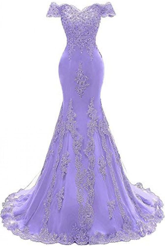 Mermaid Off-the-Shoulder Beaded Lace Long Prom Dresses Formal Evening Gowns    cg22178