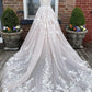 A line v neck lace long A line prom dress evening dress    cg22265