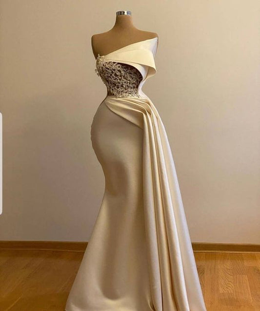 Off Shoulder Ivory Prom Dress With Cape, Wedding Gown,bridal Dress, Long Ivory Engagement Dress, African Clothing For Women,prom Dress    cg22305