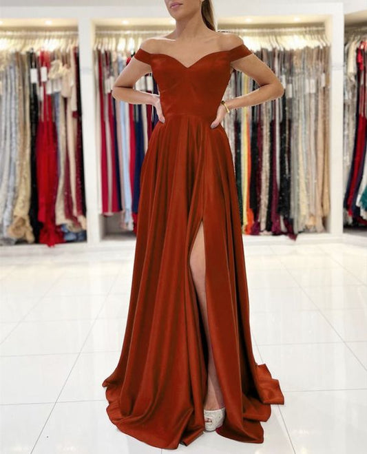 Fall orange bridesmaid dresses prom dresses    cg22360