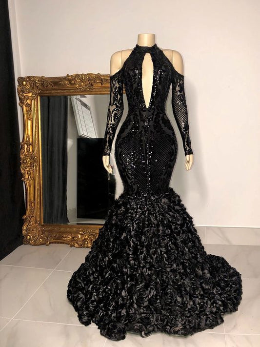 black Long Prom Dresses Formal Evening Dresses   cg22416