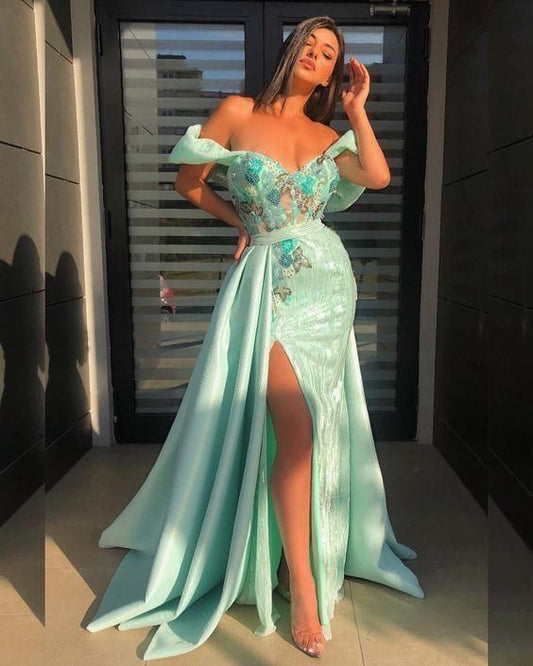 Off The Shoulder mermaid Evening Dress prom dress    cg22418