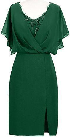 Green Chiffon Short Homecoming Dress         cg22828