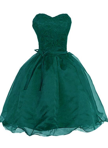 Beautiful Organza Knee Length Sweetheart Formal Dress, Cute Teen Formal homecoming Dress cg2295