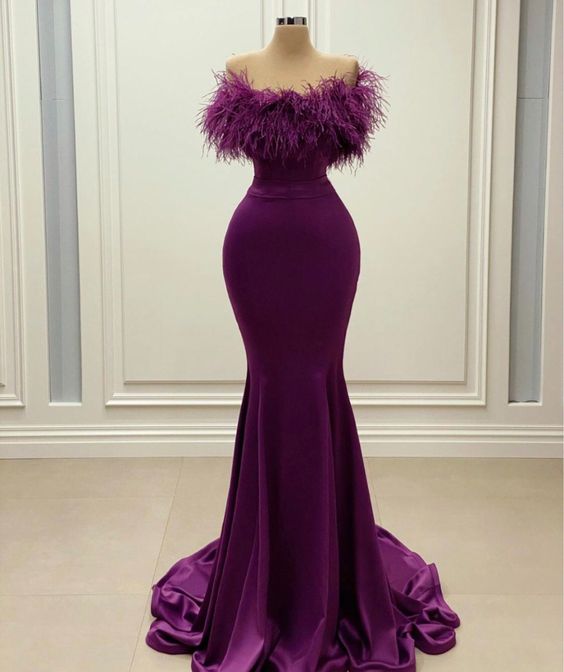 Purple Long Prom Dress, Long Purple Formal Dress,Evening Dress     cg23002