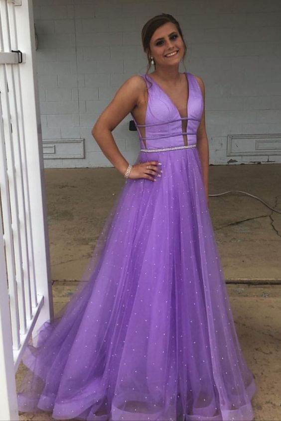 Purple Prom Dress          cg23311