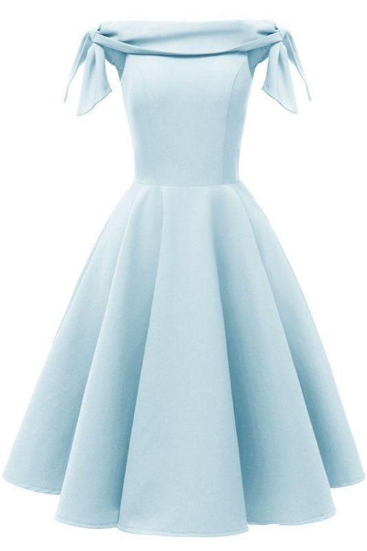 Simple Short Homecoming Dresses Blue Graduation Dresses    cg23525