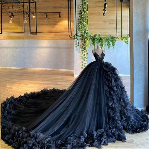 Unique prom dress evenin gowns Wedding Dresses with Train prom dress c ...