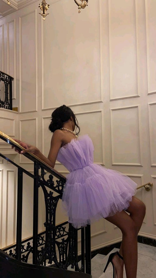 Short purple Homecoming Dresses       cg23692