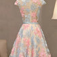 Cap Sleeves Colorful Lace Homecoming Dresses, Short Colorful Lace Formal Evening Dresses       cg23715