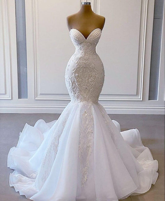 white long Appliqued Wedding Dress Prom Dresses         cg23768