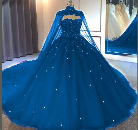 Quinceanera Dresses blue Ball Gown Prom Dress        cg23782