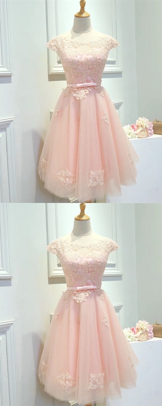 modest homecoming dresses,pink homecoming dresses cg2405