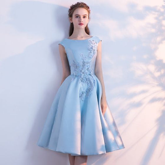 Beautiful Sky Blue Homecoming Graduation Dresses cg2476