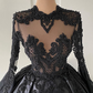 Custom Black African Wedding Gown, Satin Black Wedding Dress, African evening prom Dress    cg24812