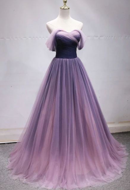 Stylish tulle long prom dress, evening dress cg2506