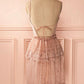 A-line Pink Lace Short Dress Spaghetti Straps Short Dresses Cheap Homecoming Dress  cg2561