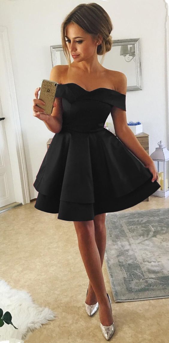 short black homecoming dresses for back to school  cg2571