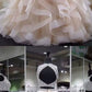 LIGHT CHAMPAGNE TULLE BEADS SEQUIN LONG PROM DRESS, CHAMPAGNE EVENING DRESS cg2600