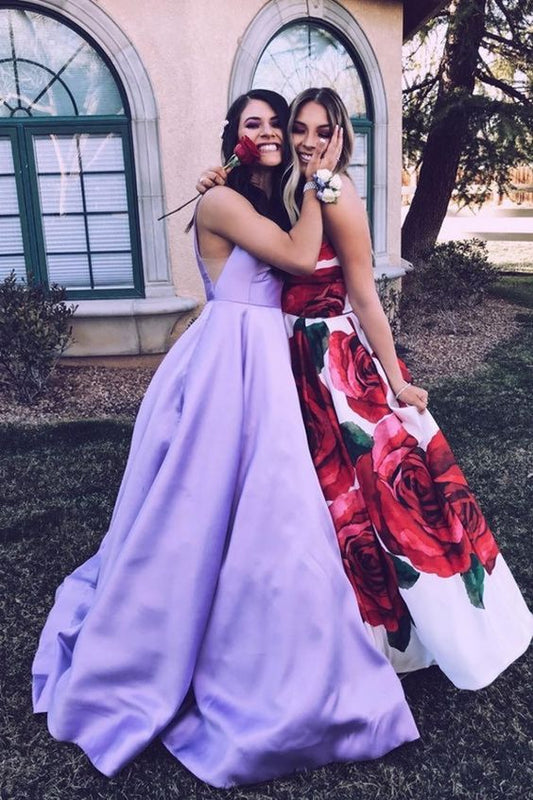 simple lilac long prom dresses, cheap a line senior prom dresses, formal prom gowns for teens  cg2693