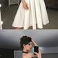 Cute black and white short dress, homecoming dress cg2742